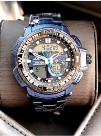 Resim Joefox Çelik Kordon Dijital Ve Analog 2 Yıl Garantili 3 Atm Suya Dayanıklı Erkek Kol Saati Joe1.lc03 Lacivert 