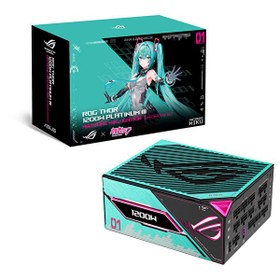 Resim Asus ROG Thor 1200W Platinum III Hatsune Miku Edition OLED ARGB 80+ Platinum PCIe 5.1 Full Modüler ATX 3.1 Güç Kaynağı 