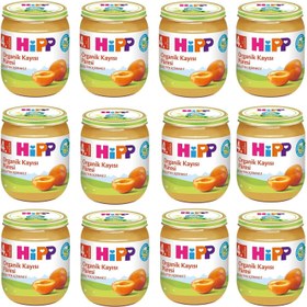 Resim Hipp Kavanoz Maması Organik Kayısı Püresi 125 gr 12 ADET 
