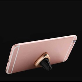 Resim HTstore Magnetic Air Vent Araç Telefon Tutucu Turuncu Vakumlu-gold 