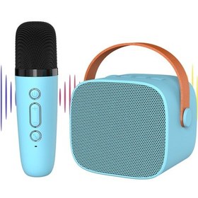 Resim Ximistore9 Mavi P2 Kablosuz Bluetooth Hoparlör - 1 Mikrofonlu Karaoke Sistemi, Echo Efekti, 6w Güç, 2000mah Pil 