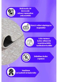 Resim Lüle Halı Düz Renk Kaymaz Taban Yolluk Halı Bnynkremka2 