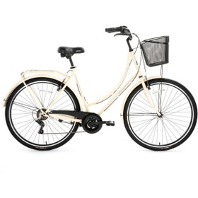 Resim Bisan Paradise S 28 Jant 54 Cm Kadro 7 Vites Şehir Bisikleti - Krem 