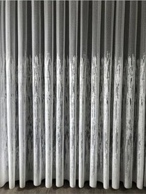 Resim Ev Depo Home Taç Alev Desen Örme Seyrek Pile Tül Perde Tek Kanat TRVALVEKRUSYRK, Ekru, 560 x 260 