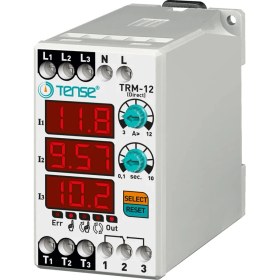 Resim Tense Trm-25 0,1A-25,0A LED Display Ekranlı Direkt Dijital Termik Rölesi 3×3 Hane 