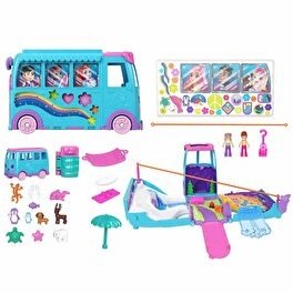 Resim Polly Pocket Hayvancıkların Karavan Macerası Oyun Seti JCC22 