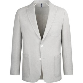 Resim Hatemoğlu Taş Comfort Fit Mono Yaka Klasik Keten Ceket Mint D 