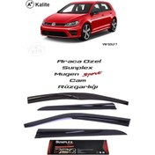 Resim Vw Golf 7 Sunplex Marka Cam Rüzgarlığı Mugen 4'Lü 