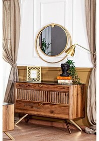 Resim Modalife Demre Aynalı Şifonyer Ceviz 