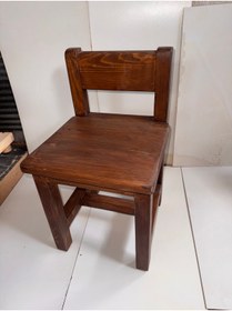 Resim CEGA MOBİLYA Çocuk sandalyesi / Çocuk taburesi / Çeviz renkli vernikli 