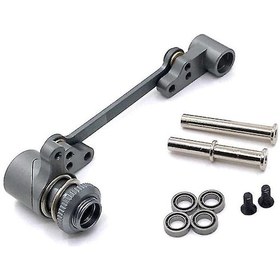 Resim Vkemall Wltoys 144001 144010 124016 Rc Araba İçin Metal Direksiyon Servo Korumalı Kilitleme Montajı 