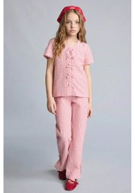 Resim Defacto Regular Fıt 2li Pijama Takımı Kız Çocuk H2657a826spbr96 Pembe-br96 