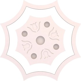 Resim Motifpiyer Tavan Spot Göbegi-Motifli-Sekizgen-İçegri-77-86cm-Dış-Çitali 