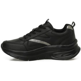Resim Kinetix Lındsey Pu W 5pr Siyah Kadın Comfort Sneaker Spor Ayakkabı Siyah 