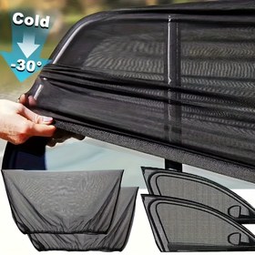 Resim 2/4 Adet SUV için Araç Güneşlik Ağı - UV Koruma, Böcek Kalkanı ve Isı Azaltma, Kolay Kurulumlu Ayarlanabilir Ön & Yan Cam Kapakları, Dayanıklı Mesh Araç Aksesuarları 
