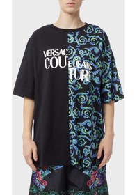 Resim Versace Jeans Couture Erkek T Shirt 74gahe06 Cj00e 899 Siyah 