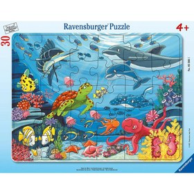 Resim Ravensburger 30 Parça Büyük Çerçeveli Puzzle Deniz Altında 055661 