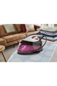 Resim Philips Buhar Kazanlı Ütü GC7808/40 2400 W Pembe Şok Buhar ve Kireç Önleme Özellikleriyle 