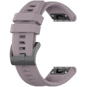 Resim Garmin Fenix 6s 20mm Silikon Düz Renk Saat Kordonu 