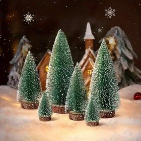 Resim Yenigeldi 3 Adet 10 Cm Yeşil Yılbaşı Çam Ağacı Yılbaşı Süsü T17,Yeşil 