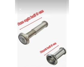 Resim Ayarlanabilir Çelik Kapı Dürbünü Saten 50-90 mm 