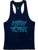 Resim BLUU Newyorkstr Fitness Gym Tank Top Sporcu Atleti 