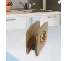 Resim BK Kişiye Özel Big Chef Tasarımlı Lüks Ahşap Peçetelik-3 