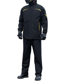 Resim Bisiklet Yağmur Takımı, Oxford Bez Ceketi Ve Pantolon Güvenliği Motosiklet Balıkçılığı İçin Yansıtıcı Yağmurluk 