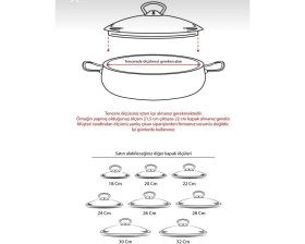 Resim Arcak2 Karaca Metal Kulp + 24 cm Tencere Sahan Tava Cam Kapağı 