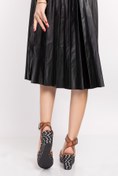 Resim Elile Shoes Hakiki Doğal Vageta Deri Topuklu Kadın Sandalet 34-35-41-42-43-44 Numara 