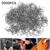 Resim 2000 adet Plastik Kaynakçı için Sıcak Bağlayıcı Cıvataları - Tamir için Önceden Kesilmiş Dalga Cıvataları, Dayanıklı Çelik Yapı, Kolay Kurulum ve Çıkarma, Pil Gerektirmez, Kaynak Aksesuarları, Sağlam Metal Tasarım, Sağlam Metal Yapı 