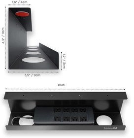Resim HSGLOBAL Oyuncu Masası Kablo Düzenleyicisi - Gamer Masası Kablo Düzenleyicisi -bilgisayar Kablo Düzenleyici 