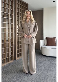 Resim Laluvia Vizon Bluz Pantolon Takım - 8767 Vizon 