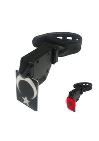 Resim Impact Türk Bayraklı Usb Şarjlı Bisiklet Arka Stop Lambası Siyah 