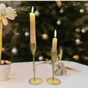 Resim Zcjb 2x Sütun Mumluklar Altın Parti, Festival, Düğün İçin-64512 