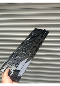 Resim Vipplaka Mercedes Uyumlu Ortası Mat Plakalık 