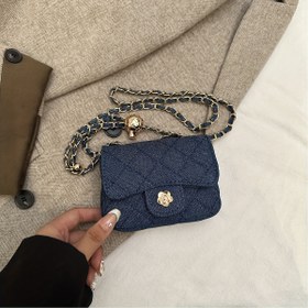 Resim Mini Çanta, Sevimli Zincirli Omuz Çantası ve Açılır Kapaklı Moda Ruj Cüzdanı - Kadınlar İçin 