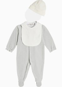 Resim Bebek Hediye Seti Body, Şapka ve Önlük - Mavi / M 3 