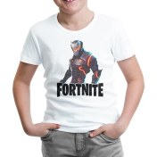 Resim Lord T-Shirt LordT-Shirt Fortnite - Omega Beyaz Çocuk Tshirt 