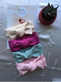 Resim Genel Markalar 4'lü El Yapımı Ribana Kız Bebek Bandana 