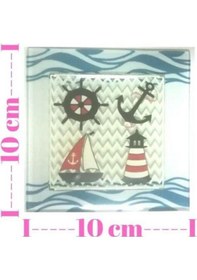 Resim Dekoratif Cam Gider Kapağı Cam Gider Süsü 10 x 10 CM 