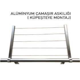 Resim Yıl-Tem Alüminyum Çamaşır Askılığı - Küpeşteye Montajlı 