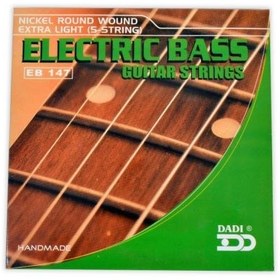 Resim Dadi EB147 5 Telli Bas Gitar Teli | Derin Bas Frekansları Yumuşak Çalım Hissi 