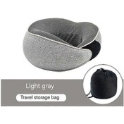 Resim Flyhugz Boyun Yastığı Flyhugz Seyahat Yastığı Wander Plus Seyahat Yastığı Gümüş Gri 