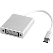 Resim USB Type-C 3.1 To DVI Çevirici Dönüştürücü Adaptör Kablosu 