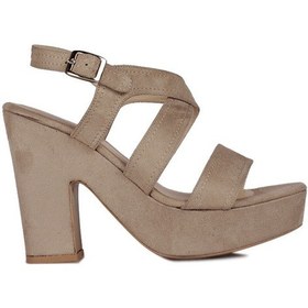 Resim Fitbas 111096 327 Kadın Ten Süet Büyük & Küçük Numara Platform Ay Ten Rengi 