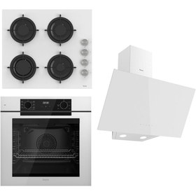Resim Ferre STEAMART-FRYART Serisi Beyaz Set (CS206 + QEP63CB +D078 ) - Emaye Izgara 