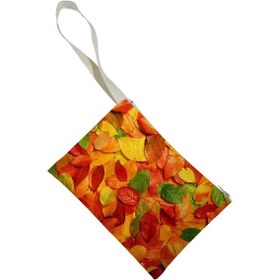 Resim Unisex Sonbahar Desenli Portföy Clutch Çanta Çok Renkli 