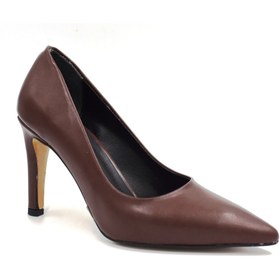 Resim Prego (Pine Cone) Kadın Stiletto Ayakkabı KAHVE 