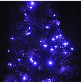 Resim Yılbaşı Pilli Led Işık 80 Led / 8 Metre -mor Işık-çam Ağacı, Cam,pencere Ve Vitrin Süsleme Pirinç Led Işık Diğer 